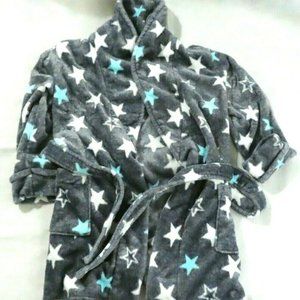 Sonoma Gray w/ White Stars PJ Pajama Robe